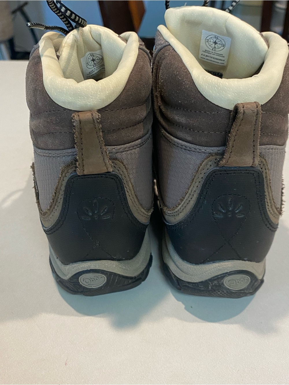 OBOZ JUNIPER MID B-DRY OUTDOORS WATERPROOF HIKING BOOT NEUTRAL BROWNS SZ 7.5 - Picture 12 of 15